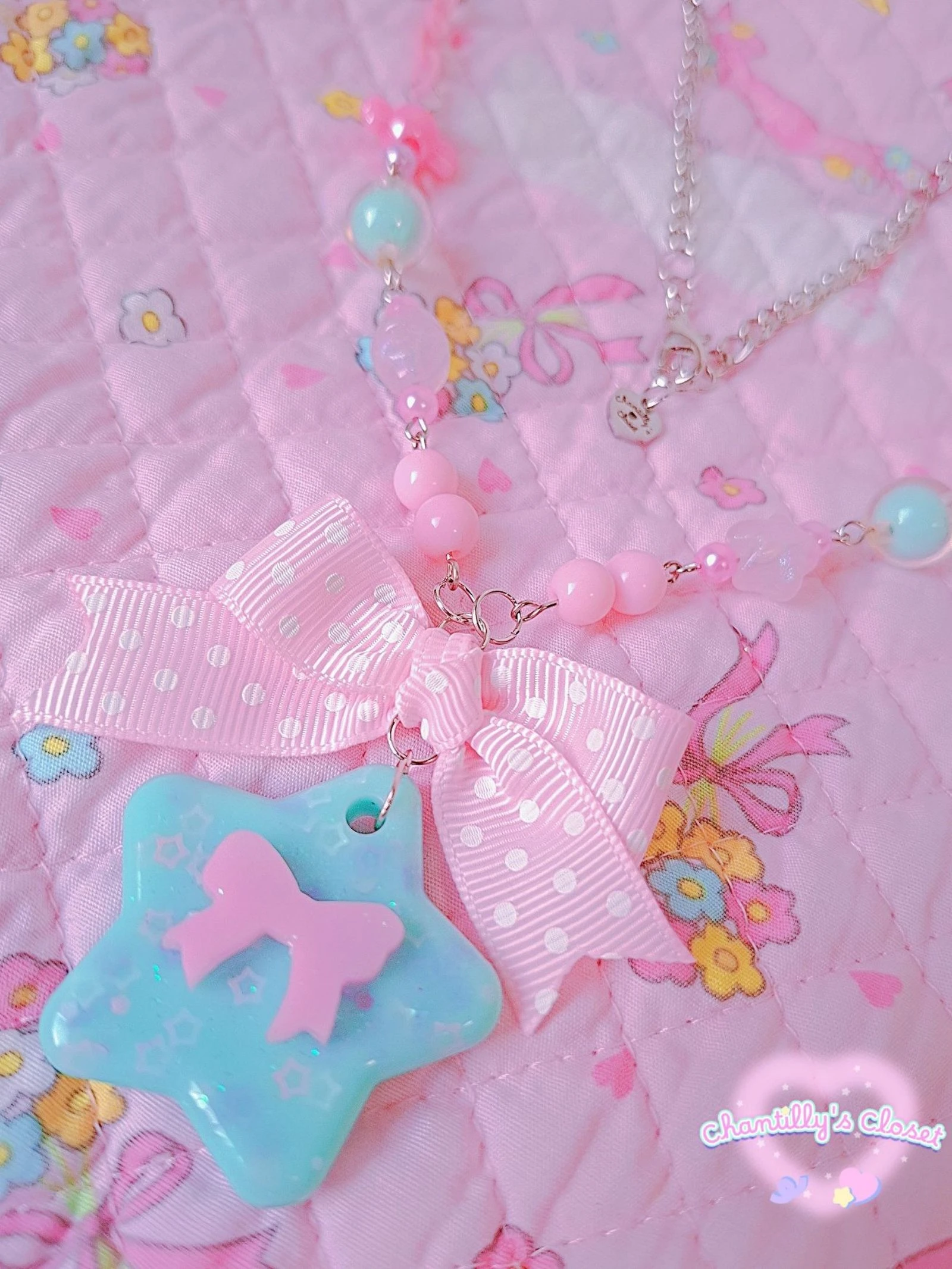 Hars ketting met Mint Fairy kei speelsterrenhanger – photo 2